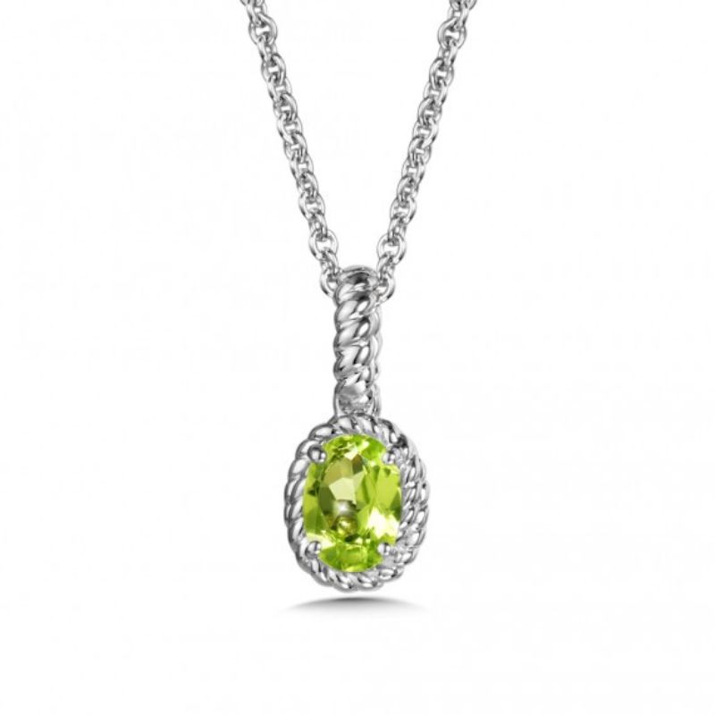 August Birthstone Pendant Necklace