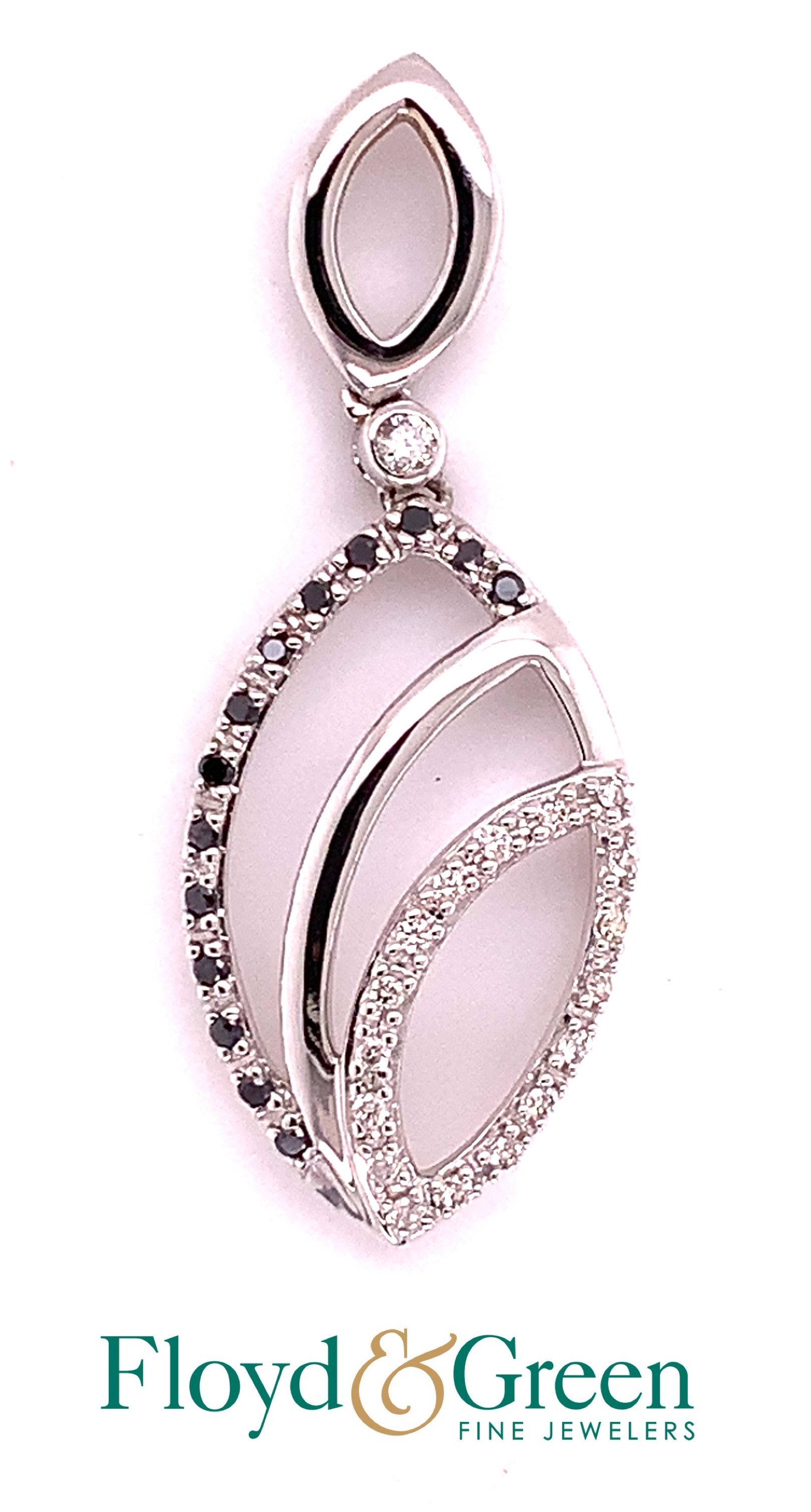 Diamond & Sapphire Drop Pendant