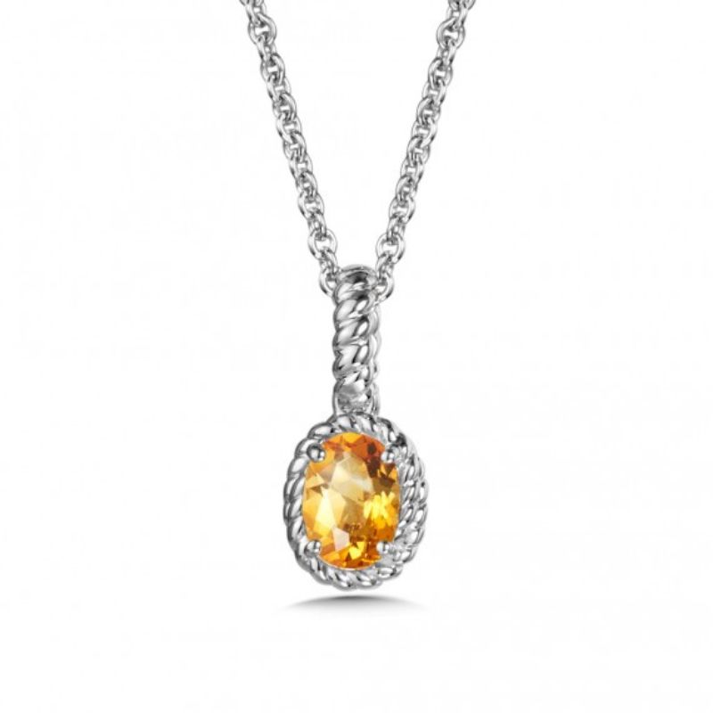 November Birthstone Pendant Necklace