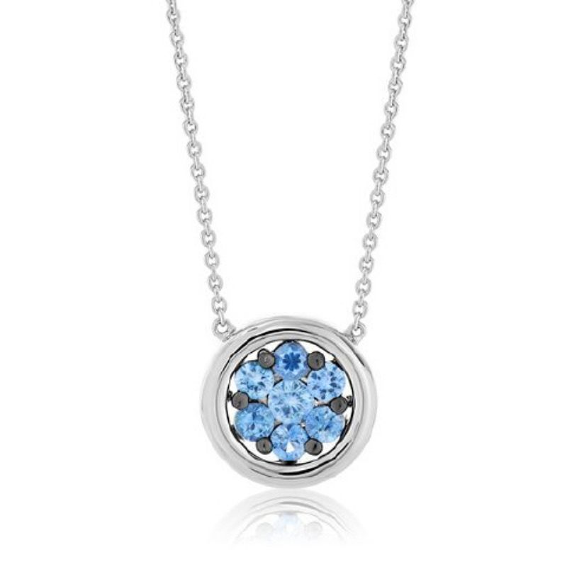 Blue Sapphire Pendant Necklace