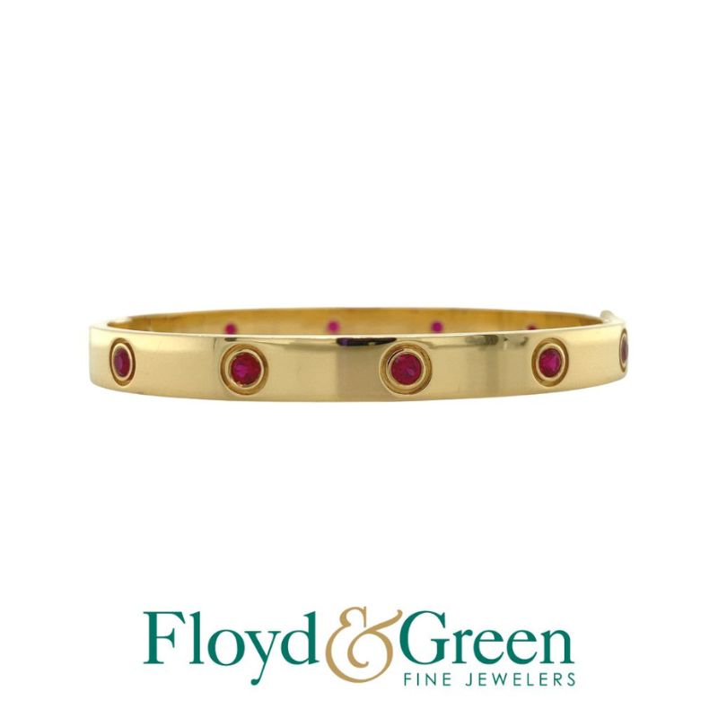 Ruby Bangle Bracelet