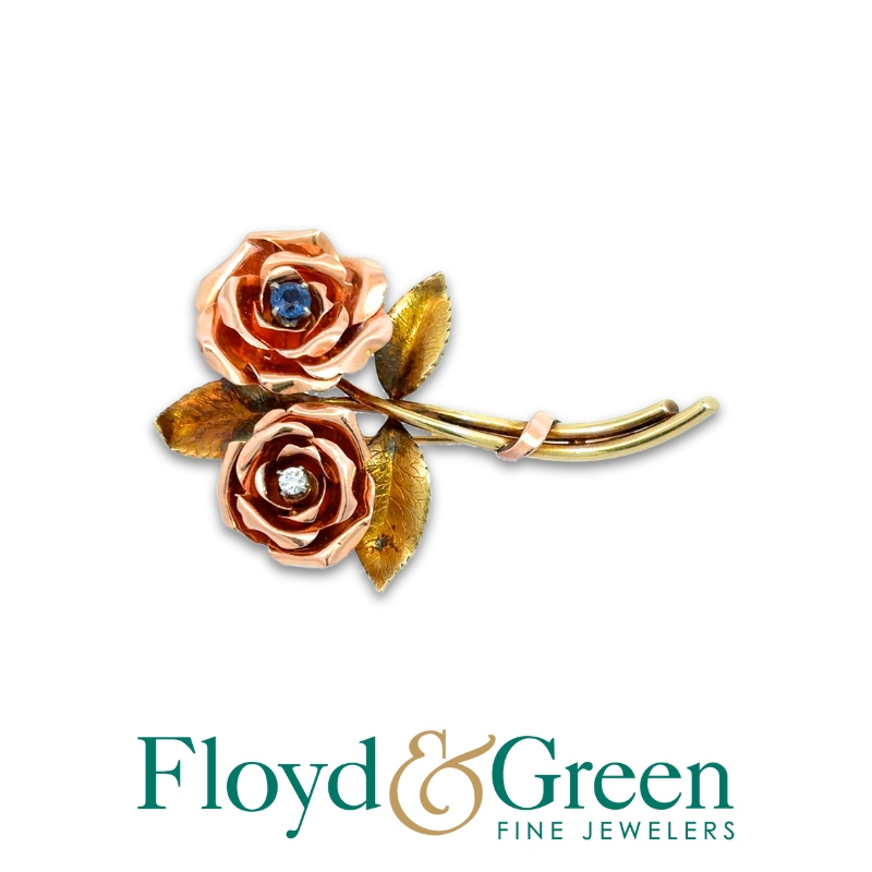 TIFFANY & CO. Retro Rose Brooch