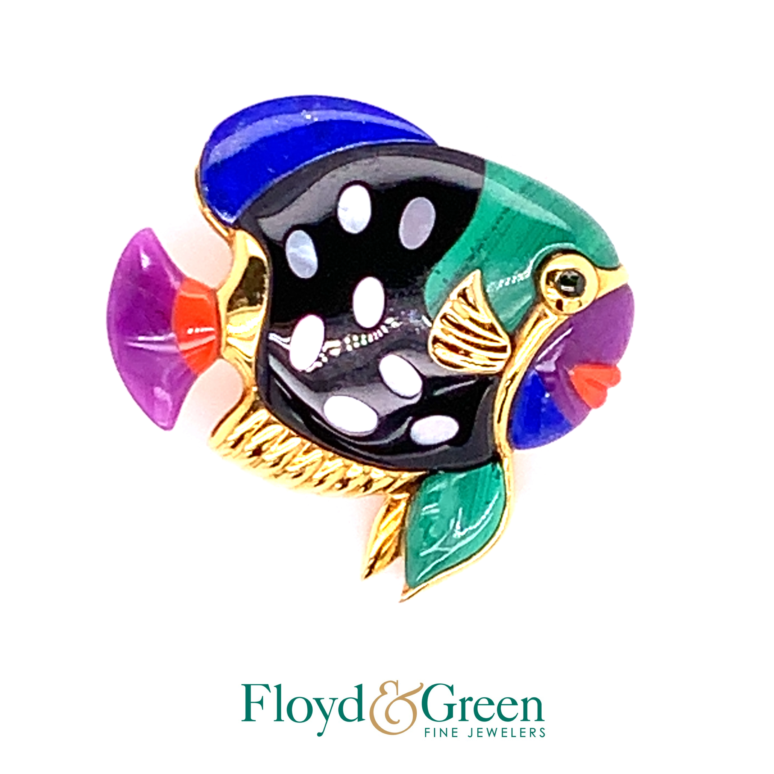 Multi Color Fish Pin