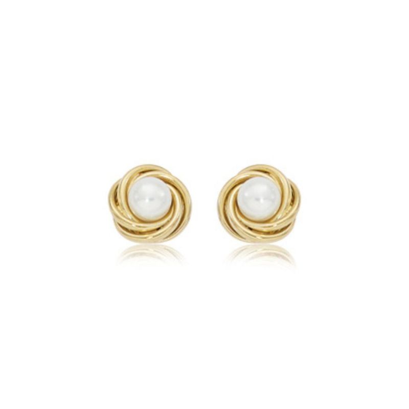 CARLA Love Knot Pearl Earrings