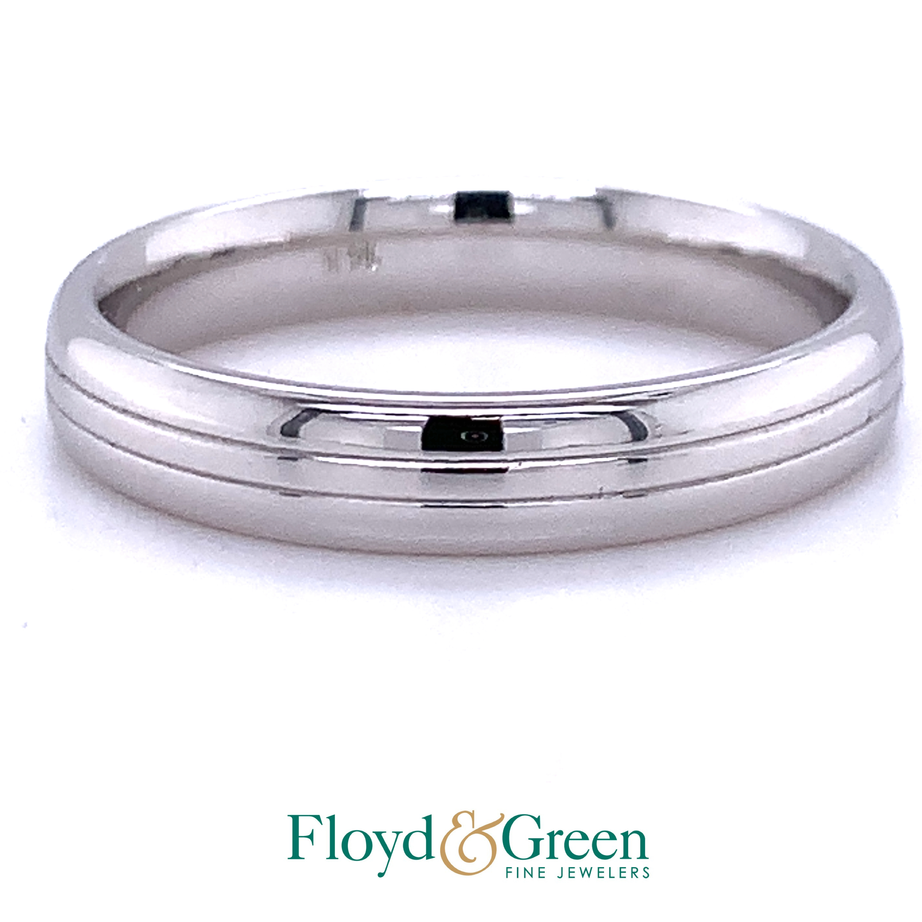 White Gold Wedding Band