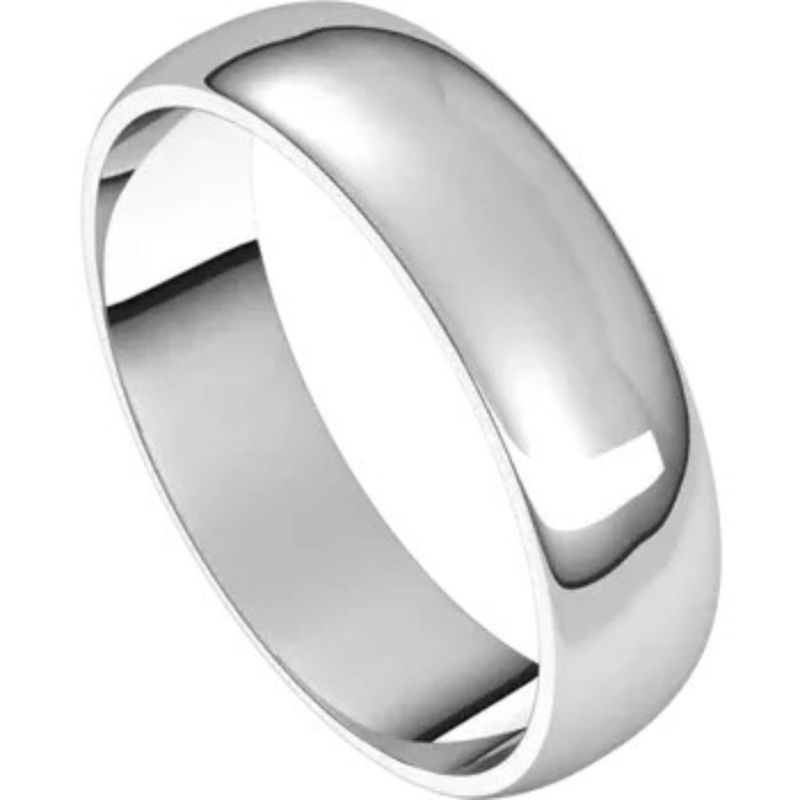 White Gold Wedding Band