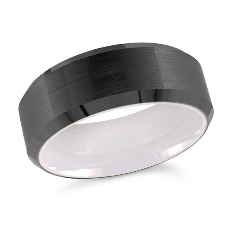 Black Tungsten Wedding Band