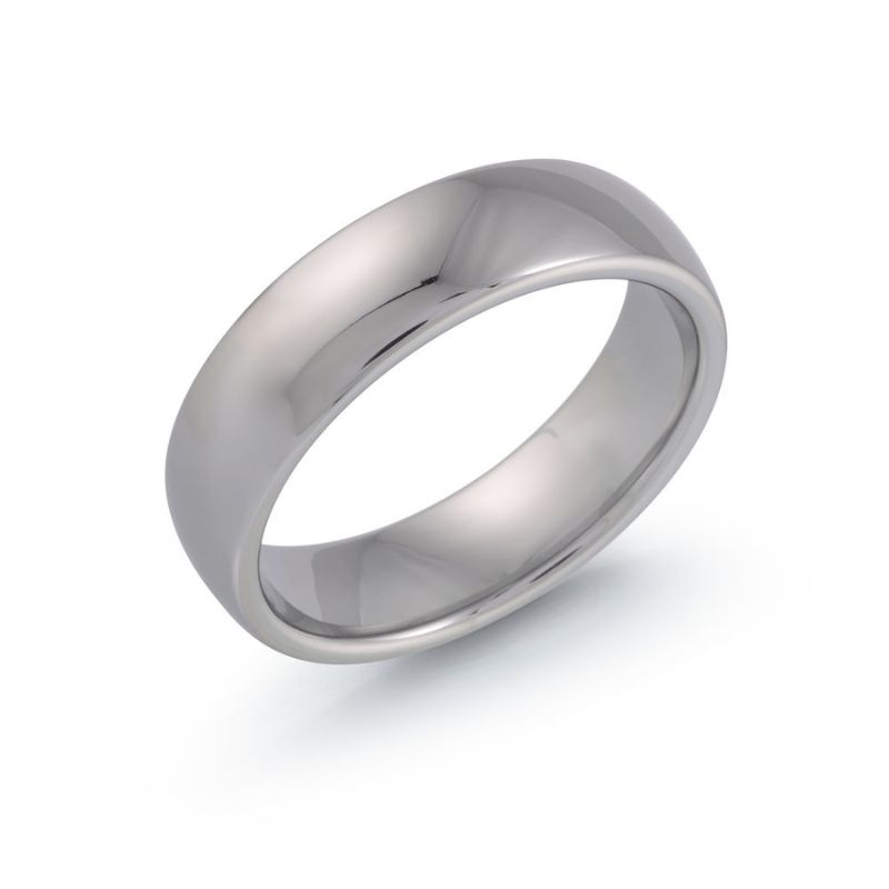 Polished Tungsten Wedding Band