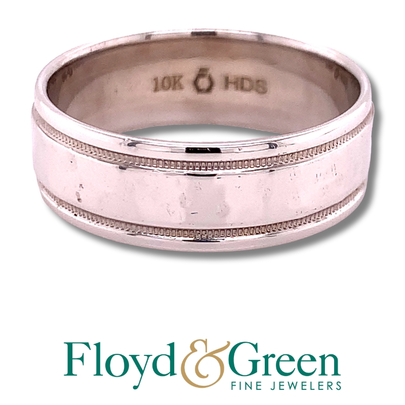 White Gold Wedding Band