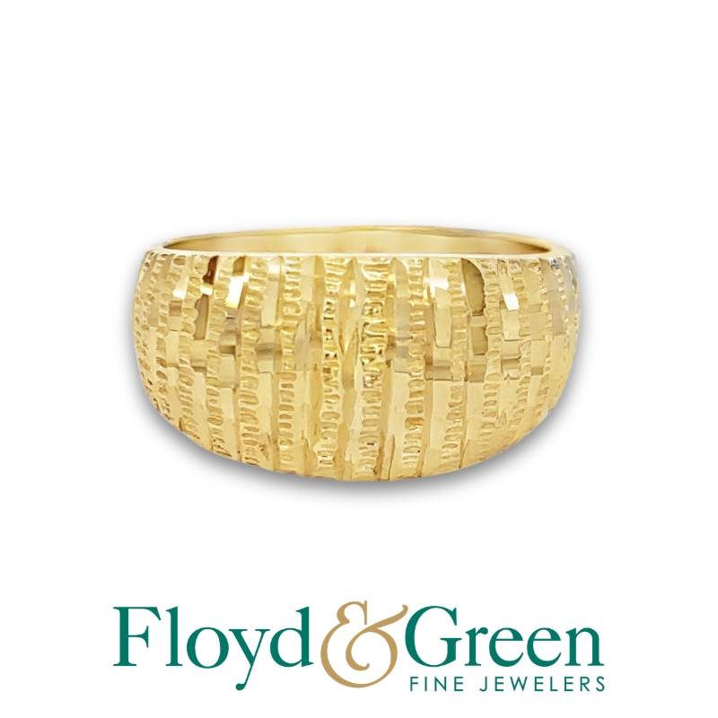 Textured Gold Ring