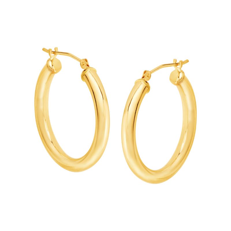 Round Hoop Earrings