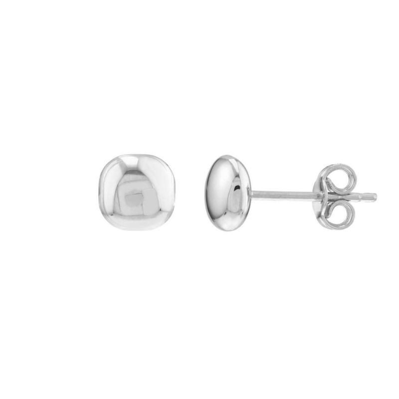 Cushion Pebble Stud Earrings