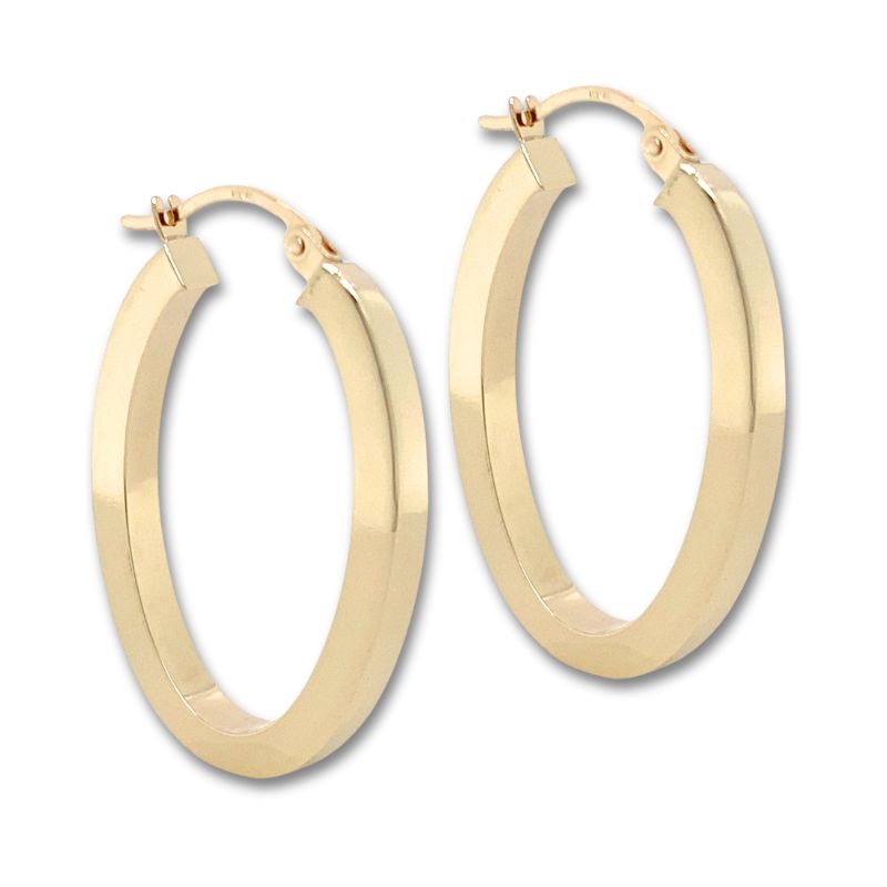 Square Tube Hoop Earrings