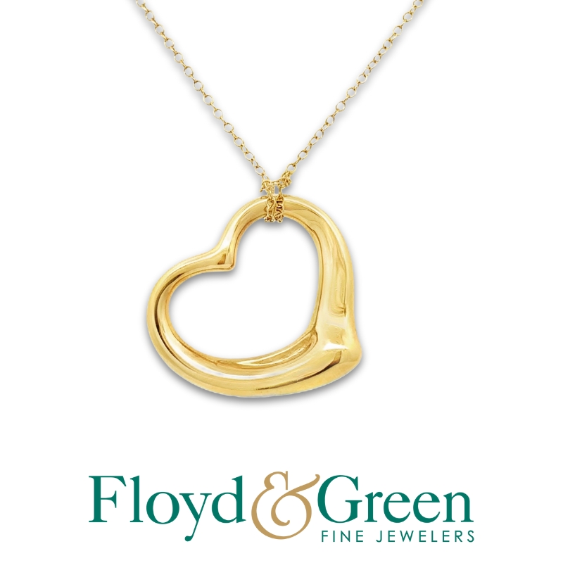 TIFFANY & CO. Peretti Heart Pendant Necklace