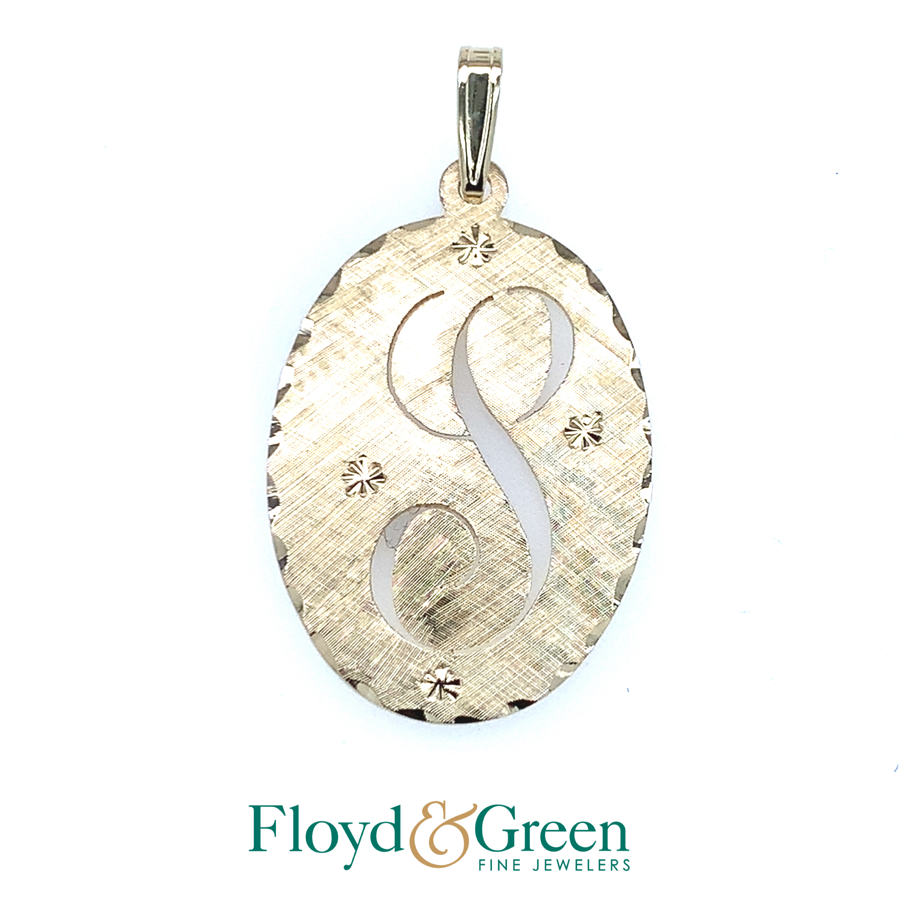 14KY Oval Pendant with a 