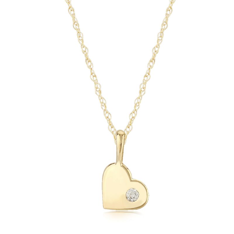 CARLA Diamond Heart Pendant Necklace