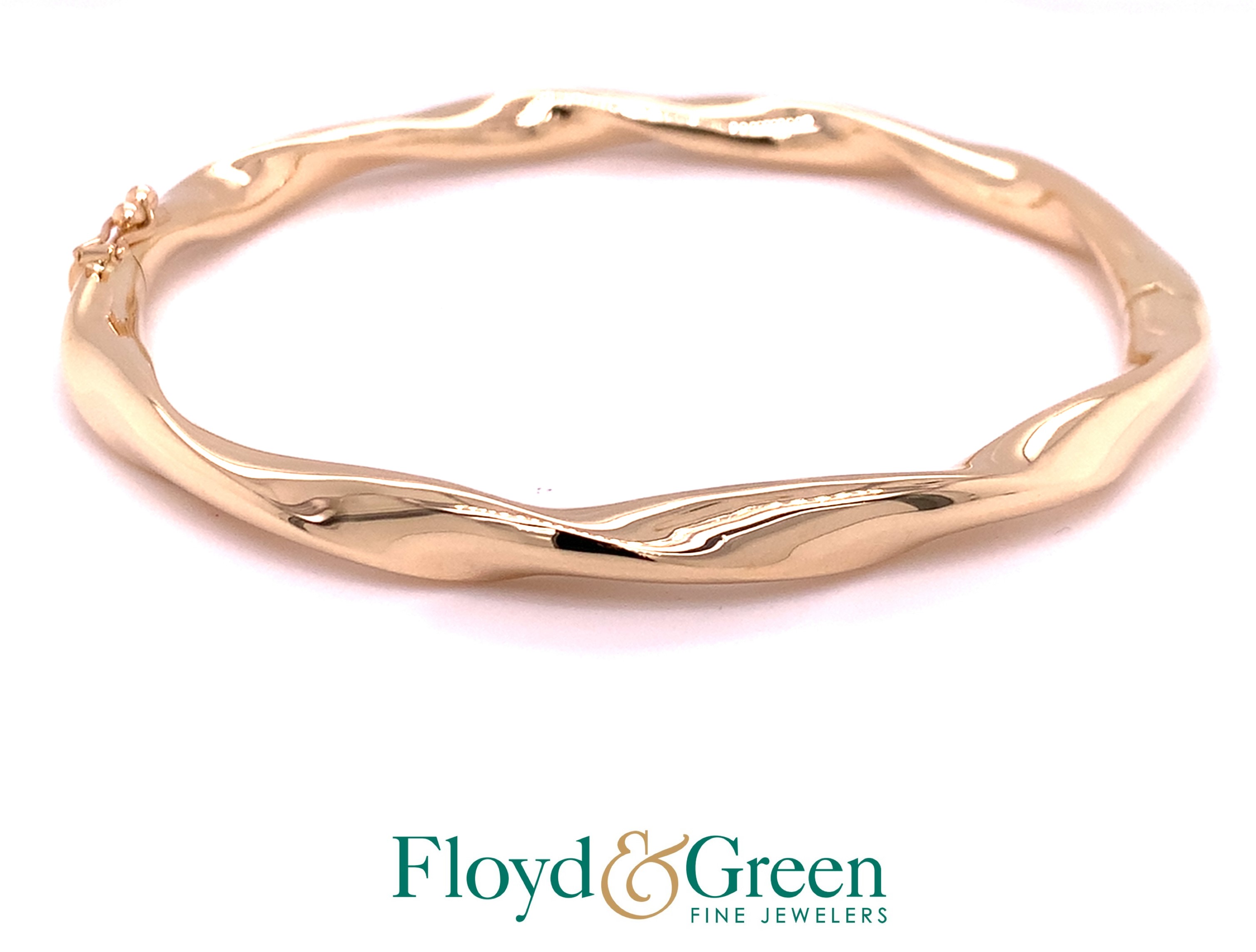 14KY Hinged Bracelet, 9.4g