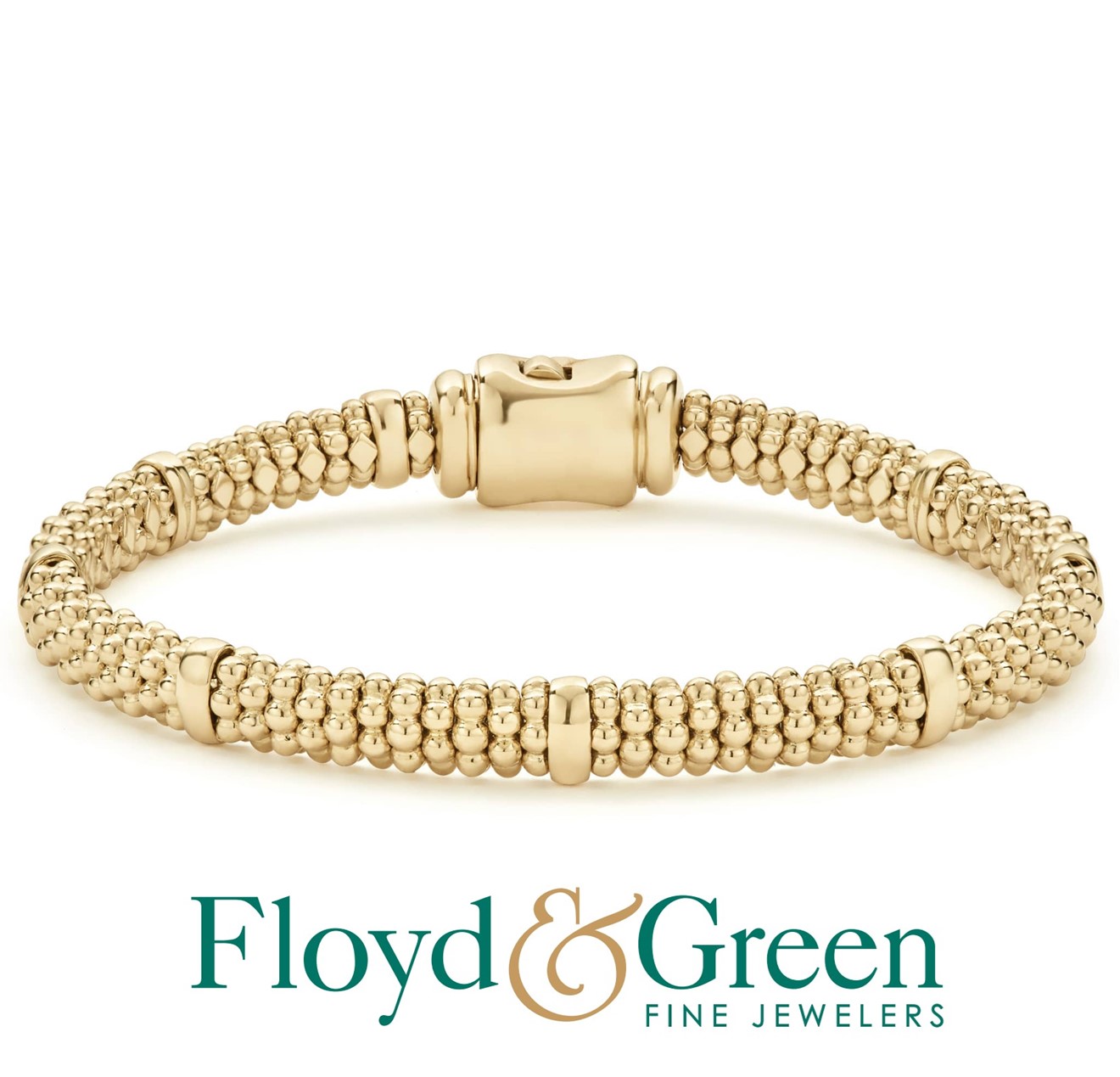 LAGOS Gold Station Caviar Bracelet