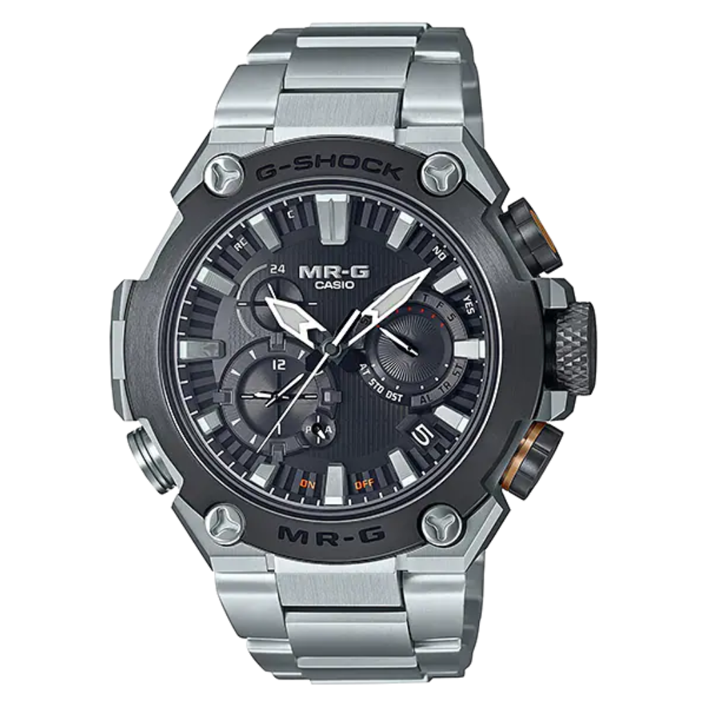 Titanium MR G  Sapphire Crystal, Bluetooth, Water Resistant 200M, Made In Japan, Tough Solar Power, Serial # C535SL