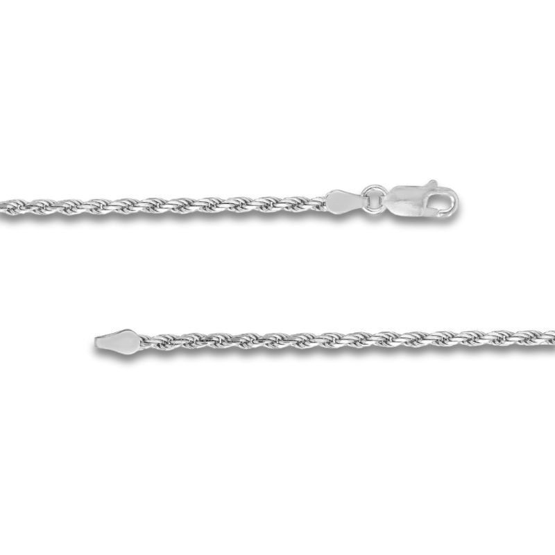 Sterling Silver Diamond Cut Rope Chain