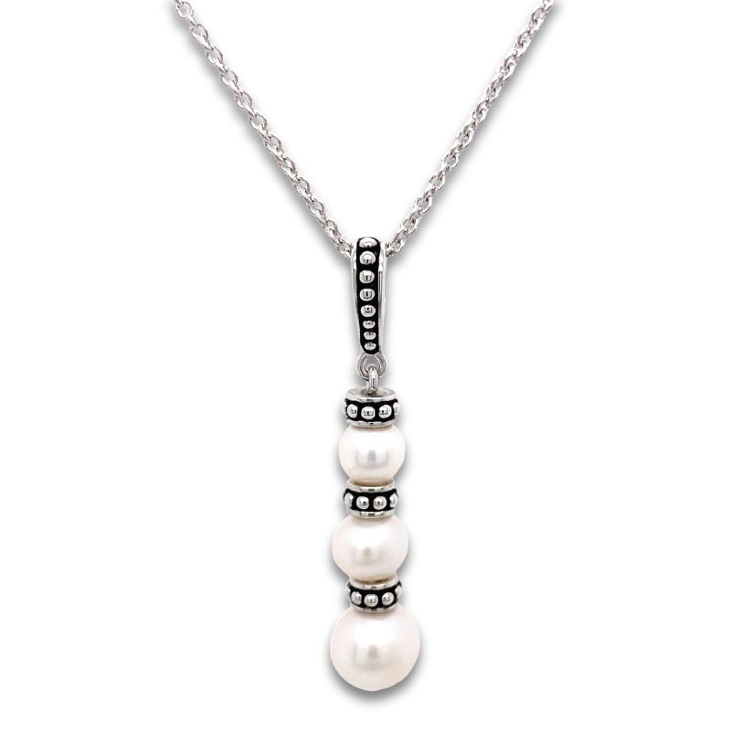 HONORA Graduated Pearl Drop Pendant Necklace