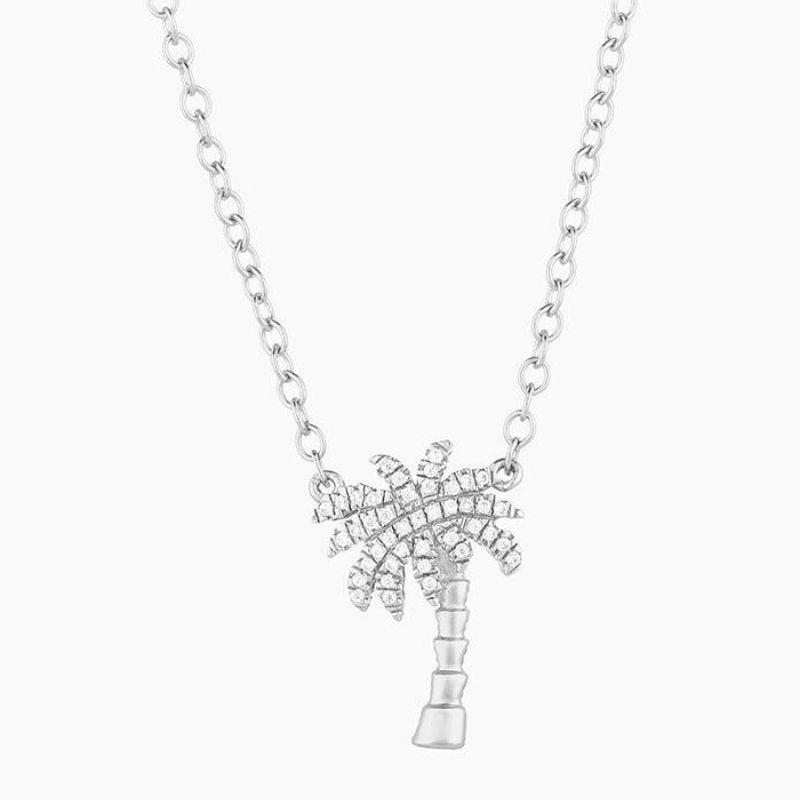 ELLA STEIN Palm Tree Pendant Necklace