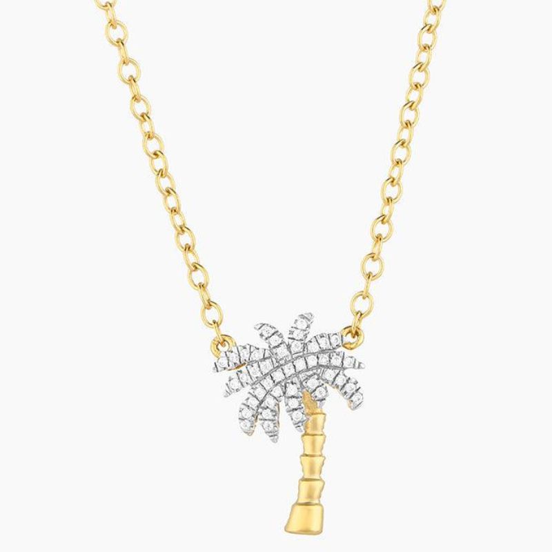 ELLA STEIN Palm Tree Pendant Necklace