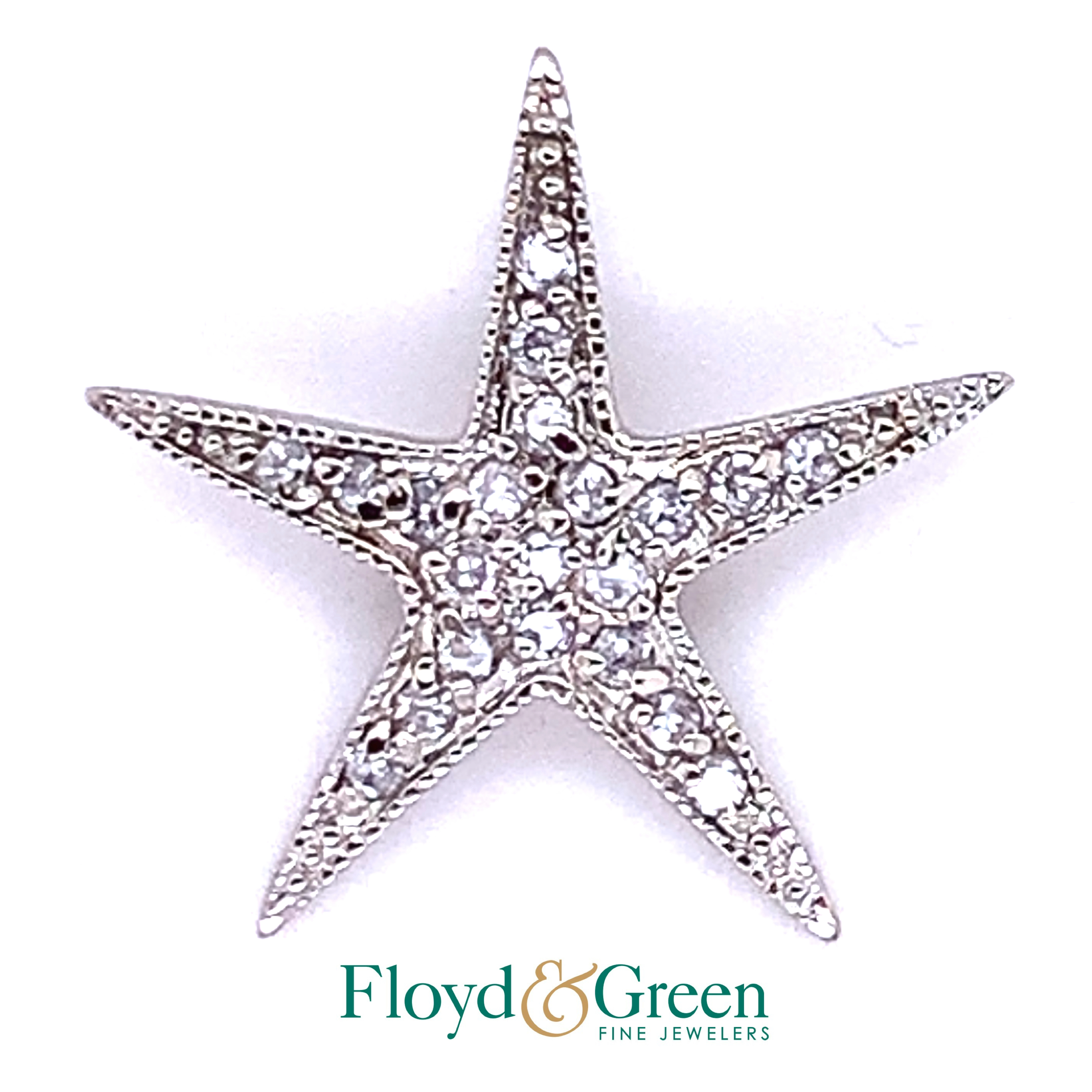 Cubic Zirconia Starfish Pendant