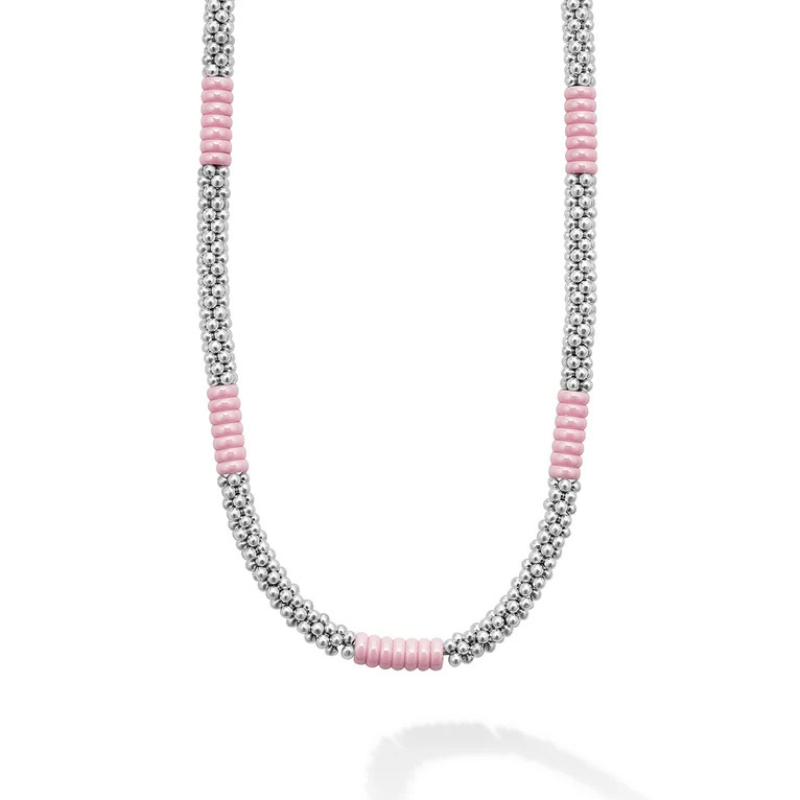 LAGOS Pink Caviar Station Necklace