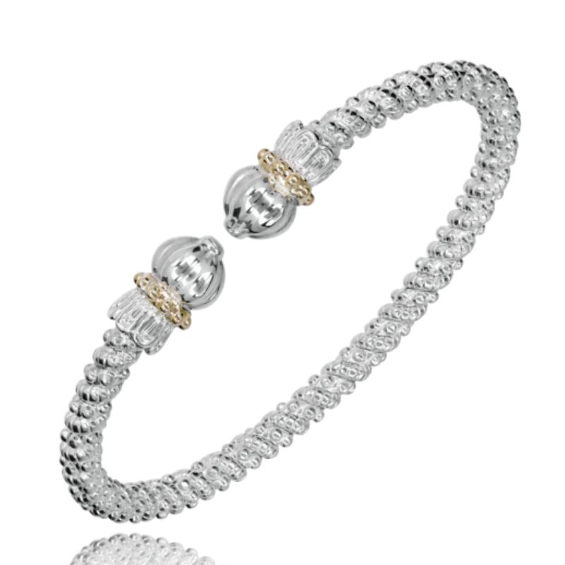 VAHAN Double Petal Open Bracelet