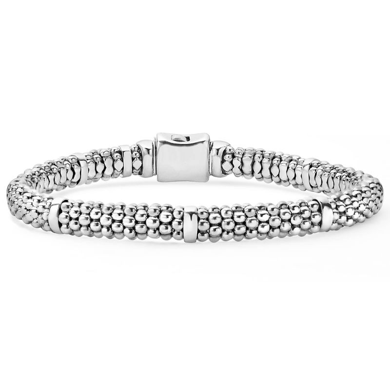 LAGOS Signature Caviar Silver Station Caviar Bracelet