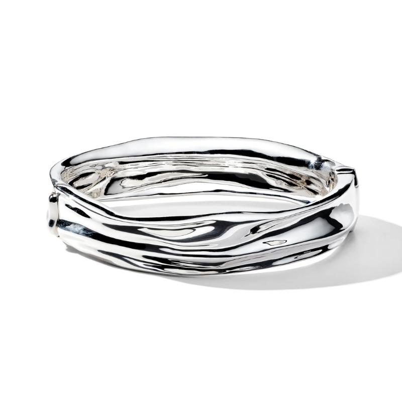 SS Classico Crush Thin Hinged Bangle