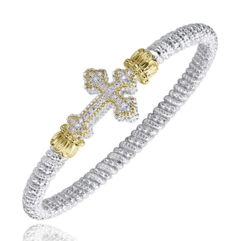 VAHAN Diamond Cross Closed Bracelet