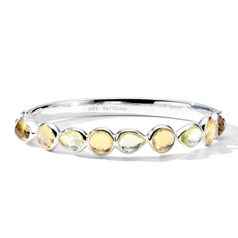 IPPOLITA Rock Candy Stone Row Hinged Bangle