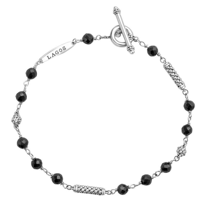 LAGOS Caviar Icon Black Ceramic Beaded Bracelet