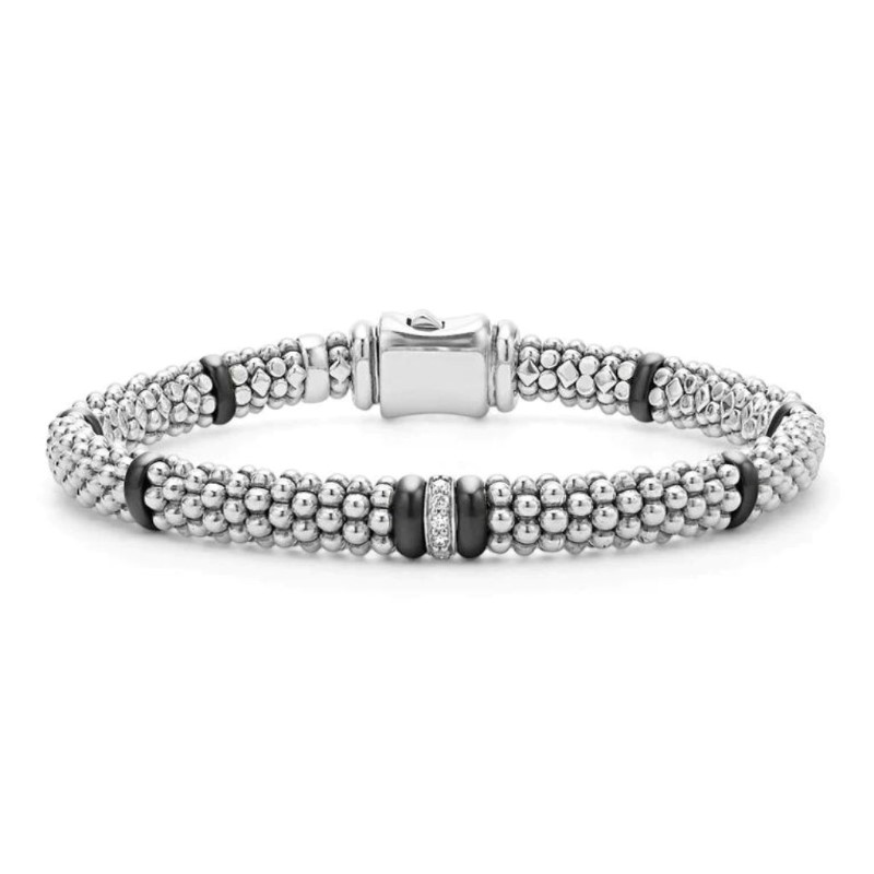 LAGOS Diamond Caviar Station Bracelet