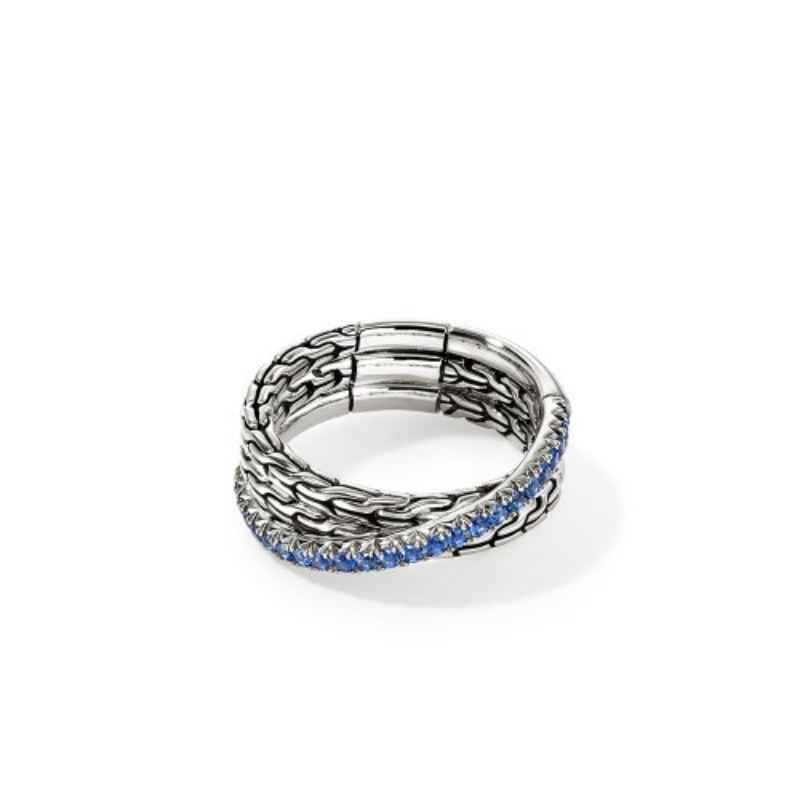 JOHN HARDY Essentials Pavé Crossover Ring