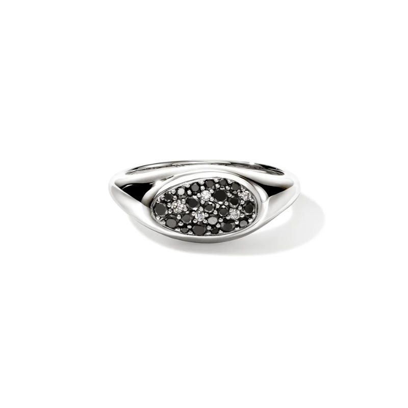 JOHN HARDY Pebble Black Diamond Ring