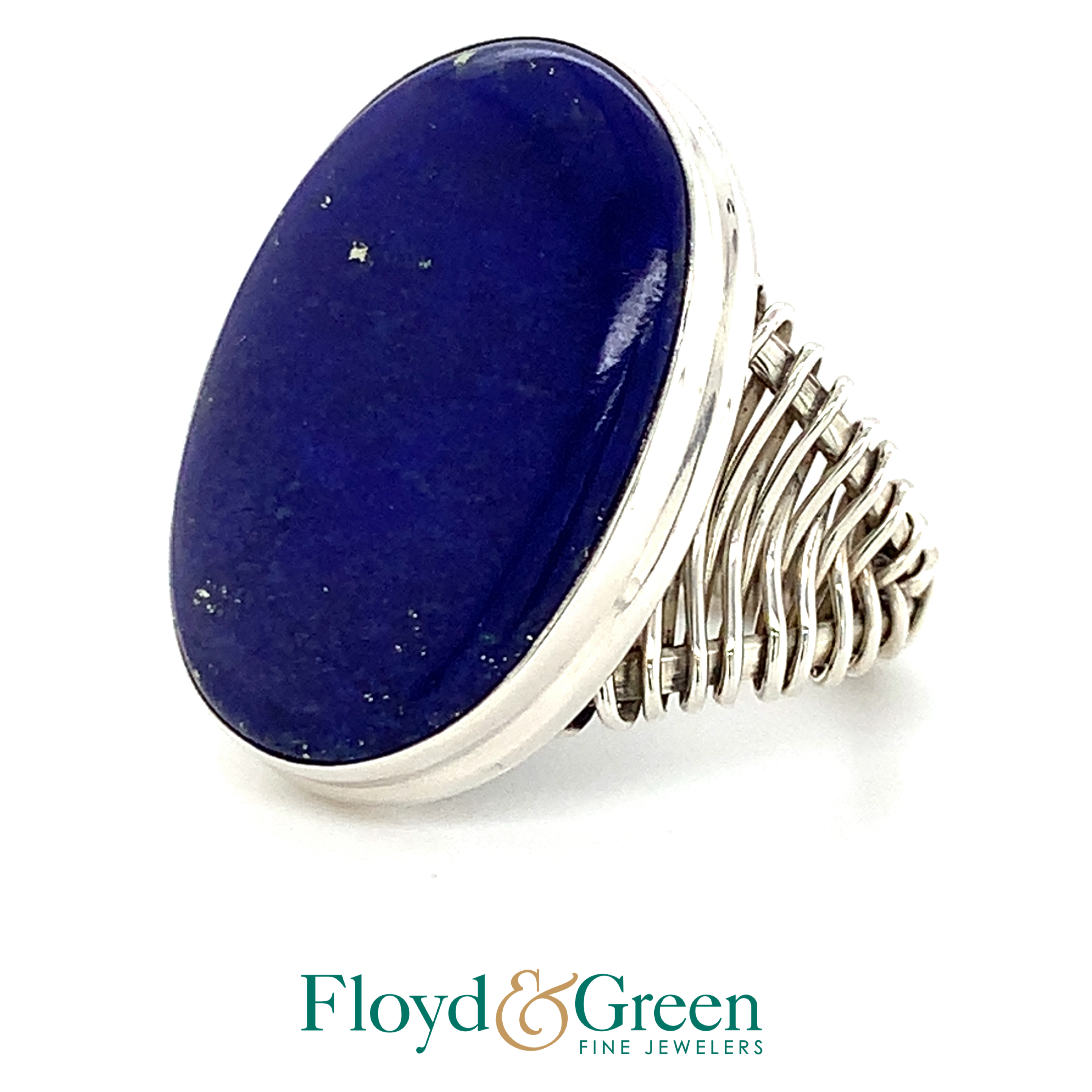 Sterling Silver Lapis Ring - Size 7

9.9g