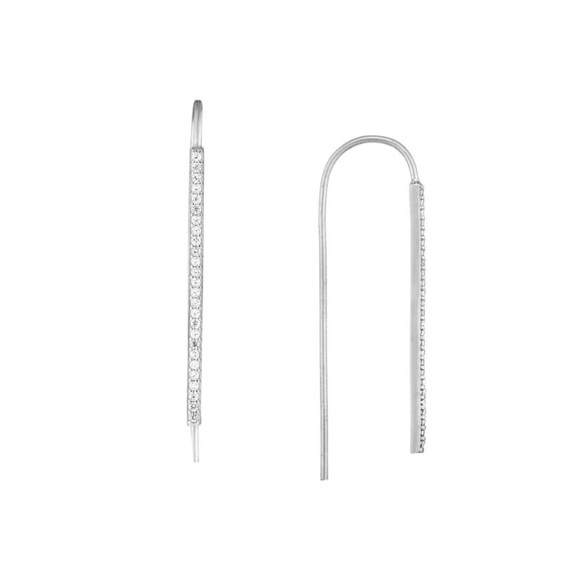 Bar Drop Threader Earring