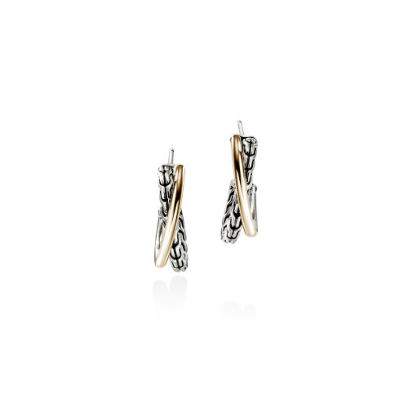 JOHN HARDY Essentials Crossover Hoop Earrings