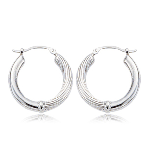 CARLA Split Finish Hoop Earrings