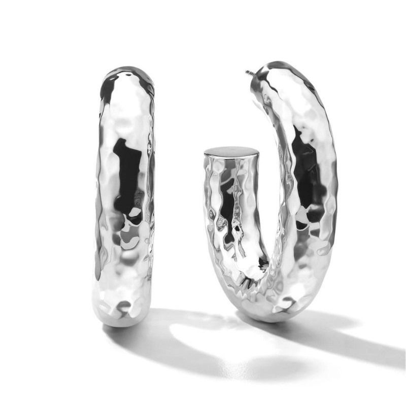 IPPOLITA Classico Hammered Hoop Earrings