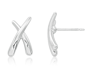 CARLA Small X Stud Earrings