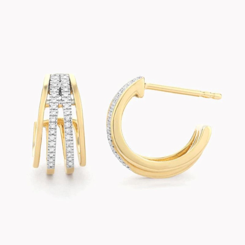 ELLA STEIN Wrap Around Huggie Earrings