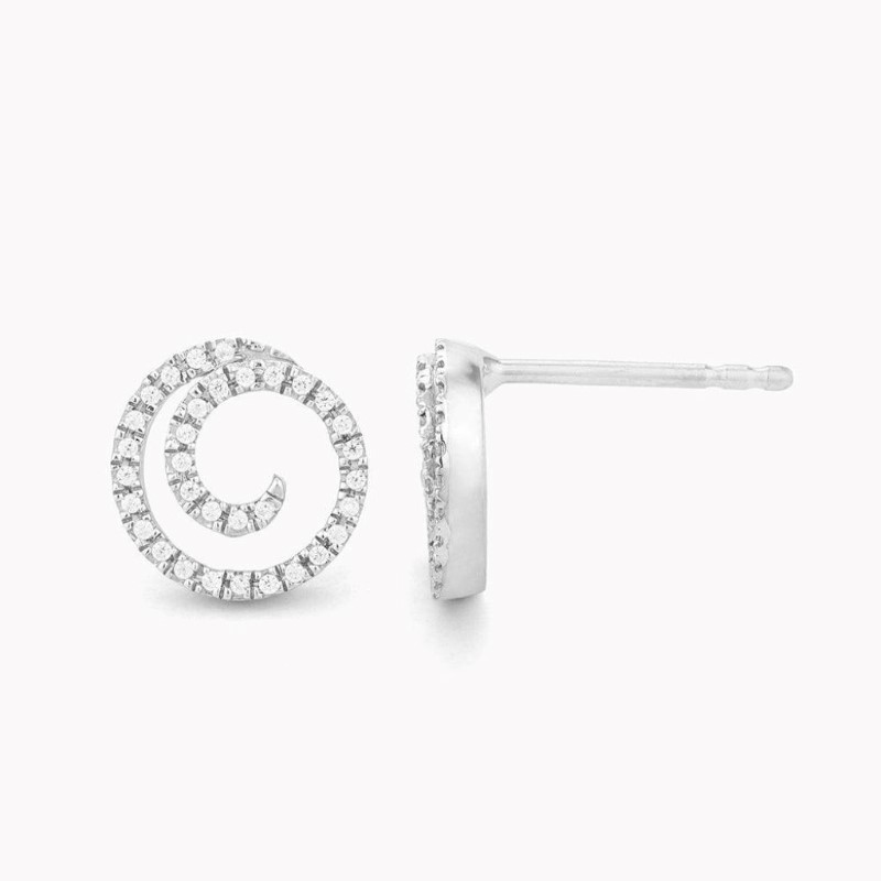 ELLA STEIN Swirl Girl Stud Earrings