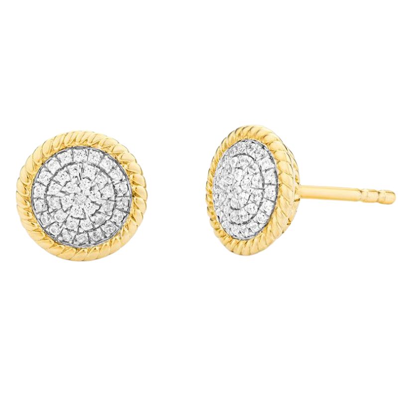 ELLA STEIN Circle Rope Stud Earrings