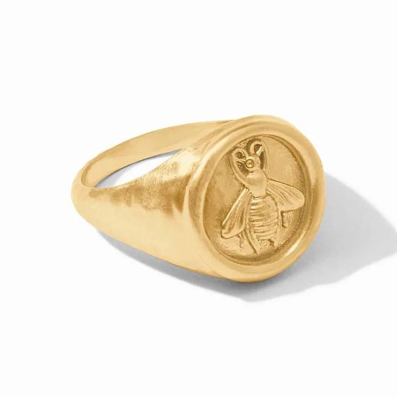 JULIE VOS Bee Signet Ring