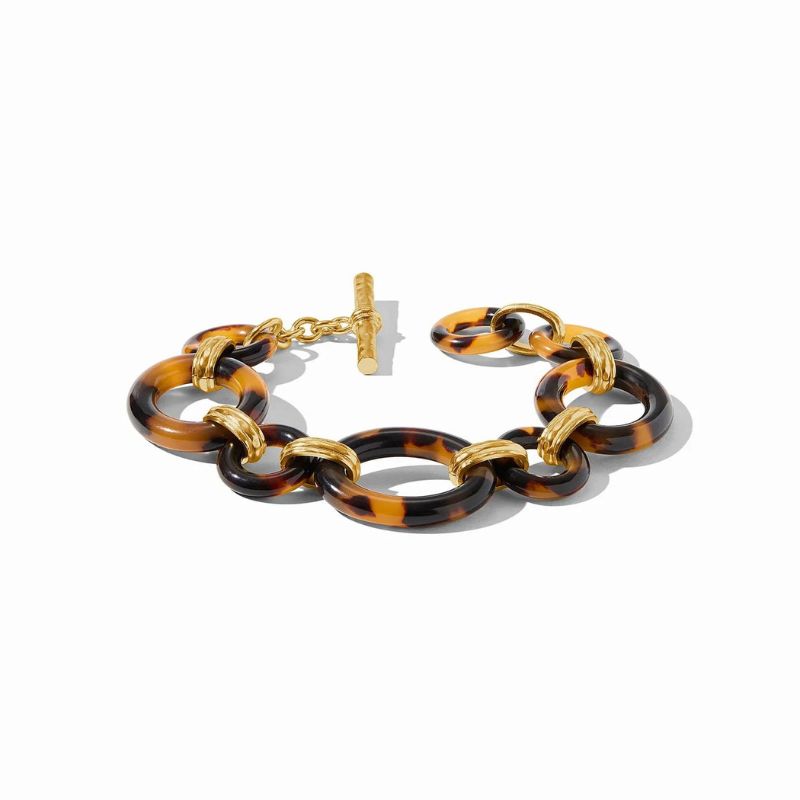 JULIE VOS Madison Tortoiseshell Link Bracelet