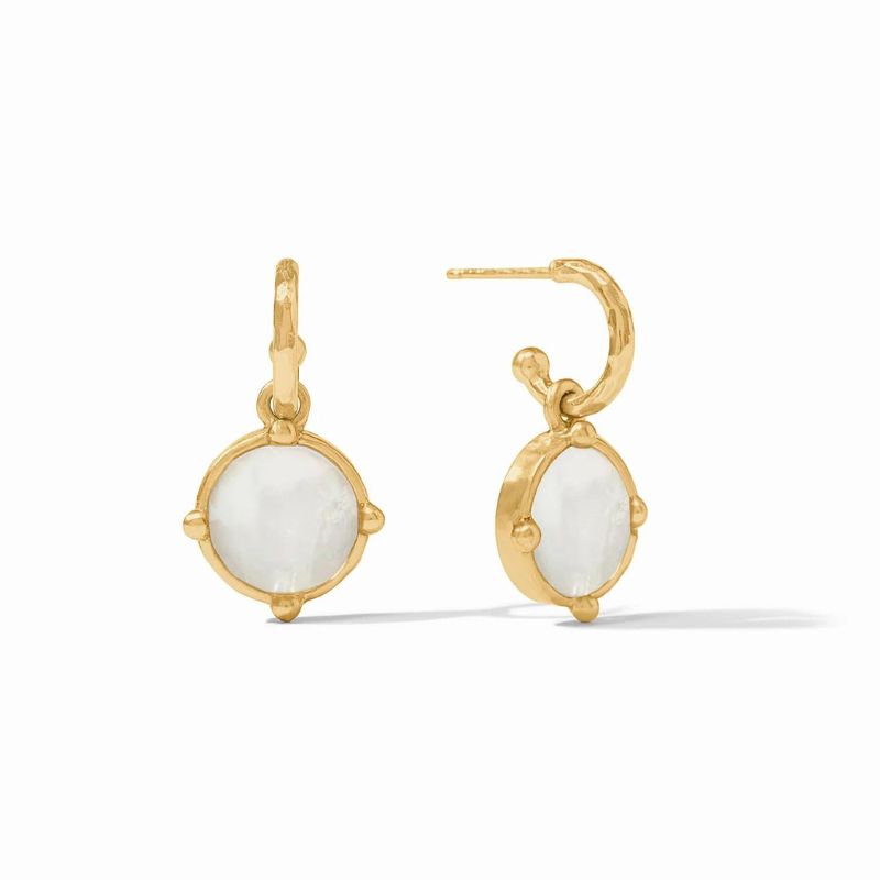 JULIE VOS Honeybee Hoop & Charm Earrings